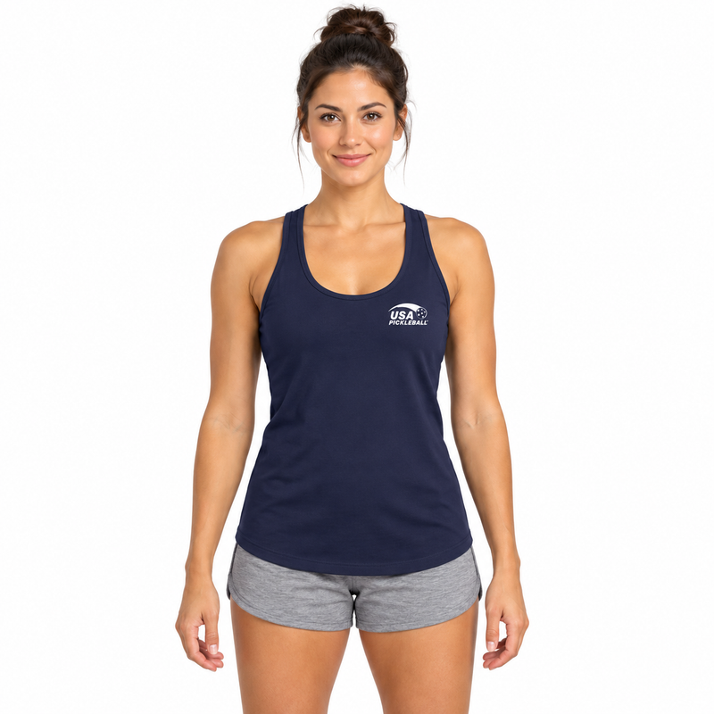 Load image into Gallery viewer, USA Pickleball is For All Court Sport Racer Tank
