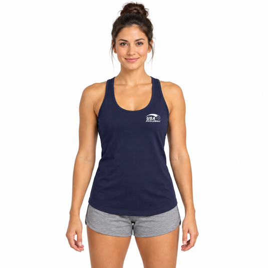USA Pickleball is For All Court Sport Racer Tank