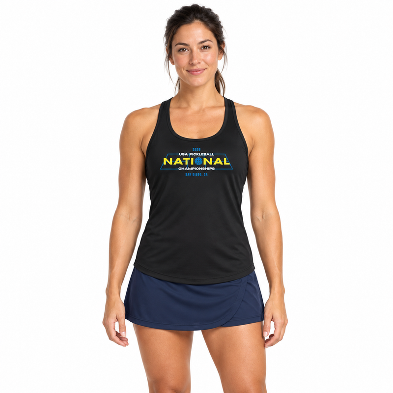 Load image into Gallery viewer, USA Pickleball Nationals Court Racerback Tank

