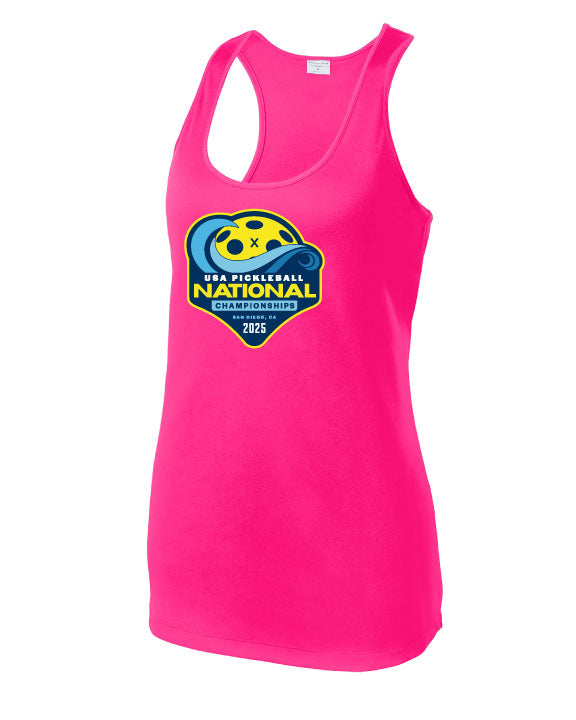 Load image into Gallery viewer, USA Pickleball Nationals Sport Racer Tank
