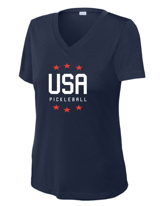 USA Pickleball Stars Performance V-Neck