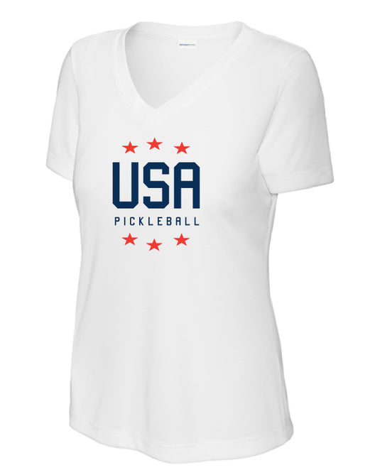 USA Pickleball Stars Performance V-Neck