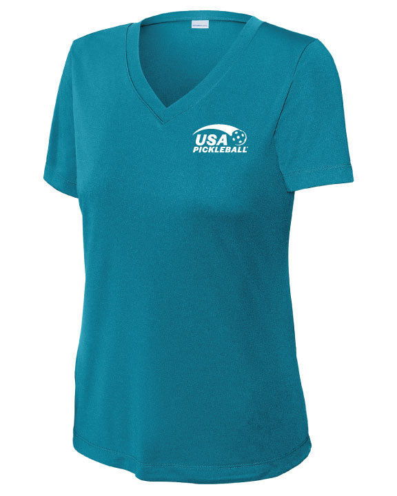 Load image into Gallery viewer, USA Pickleball Performance V-Neck
